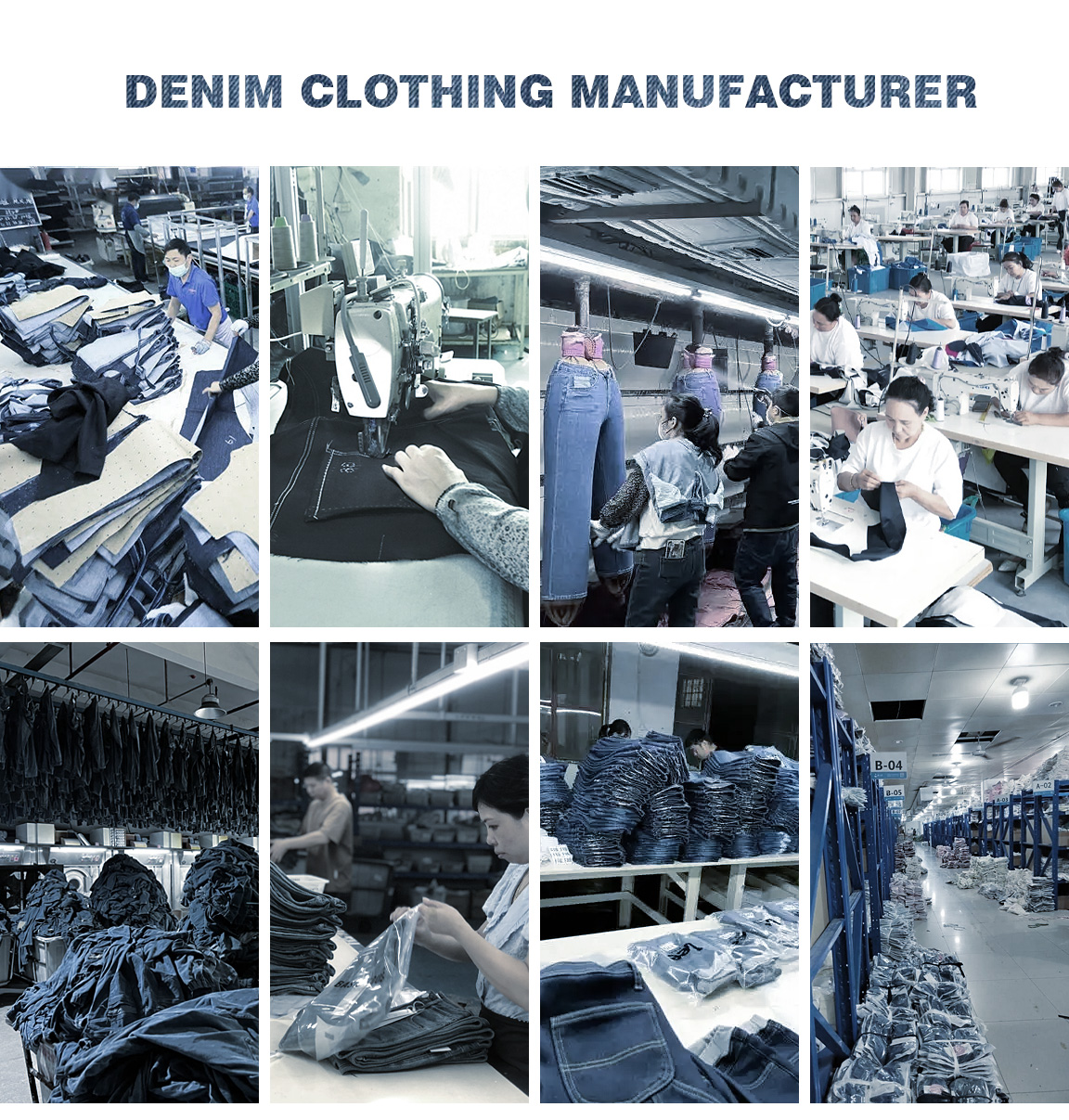 Professional denim clothing manufacturer