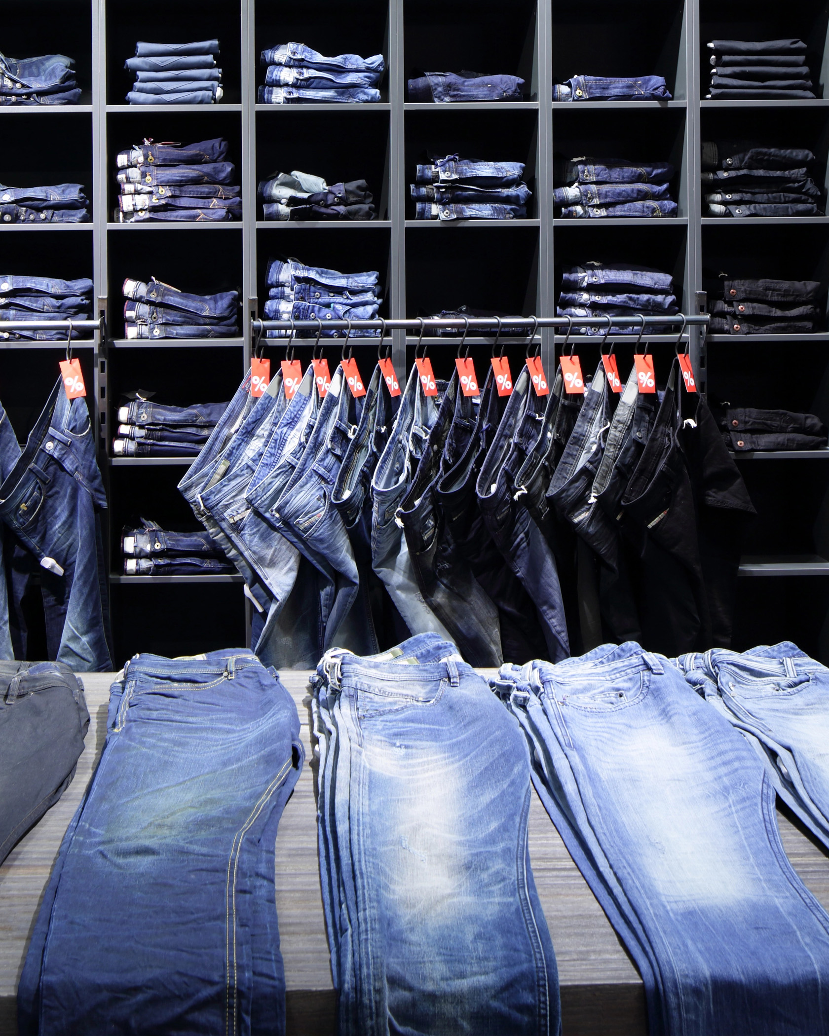Denim clothing manufacturer production workshop