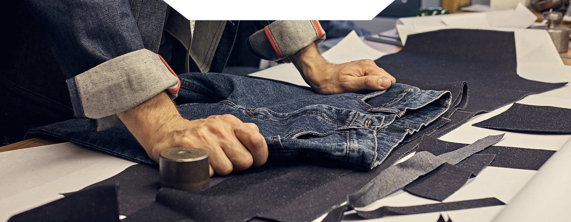 Custom denim clothing