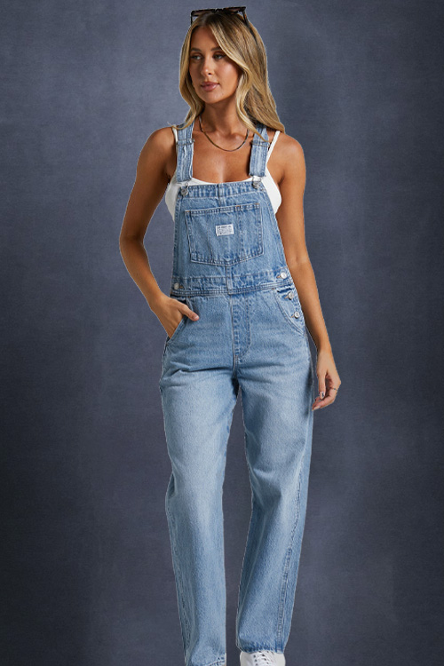 Custom Women's Denim Overalls & Jumpsuits