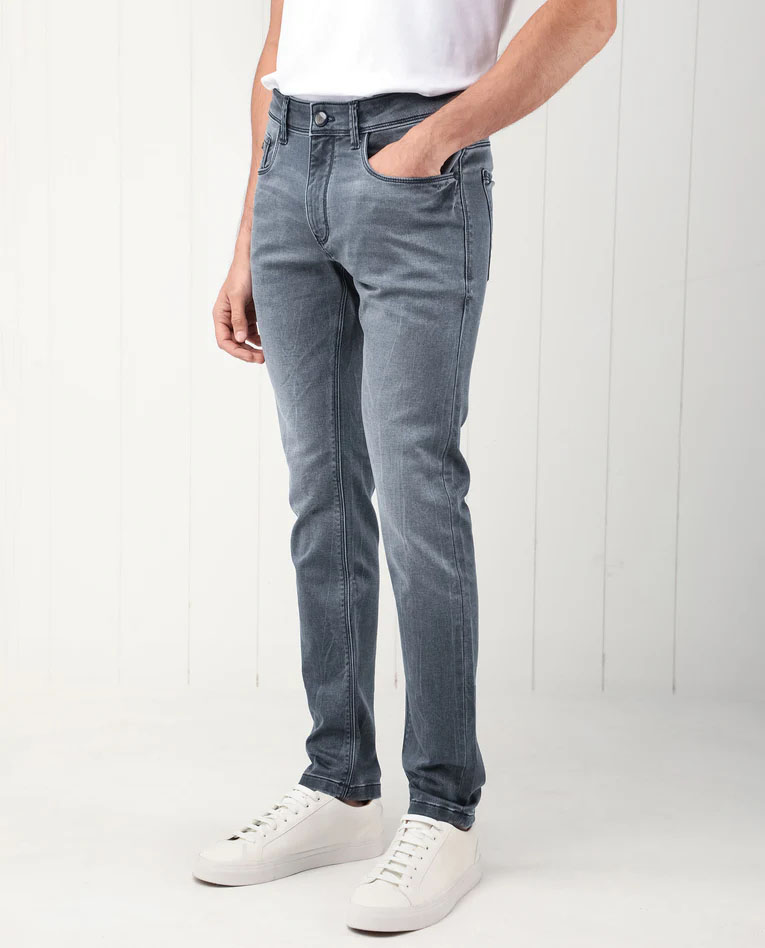 Custom Slim Fit Crushed Effect Jeans