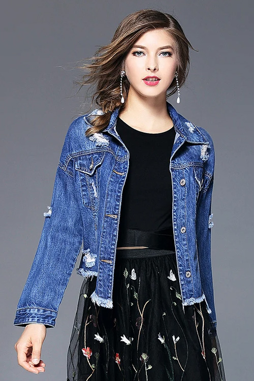 Custom Women's Denim Jackets & Coats