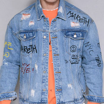 Denim Jacket Printed
