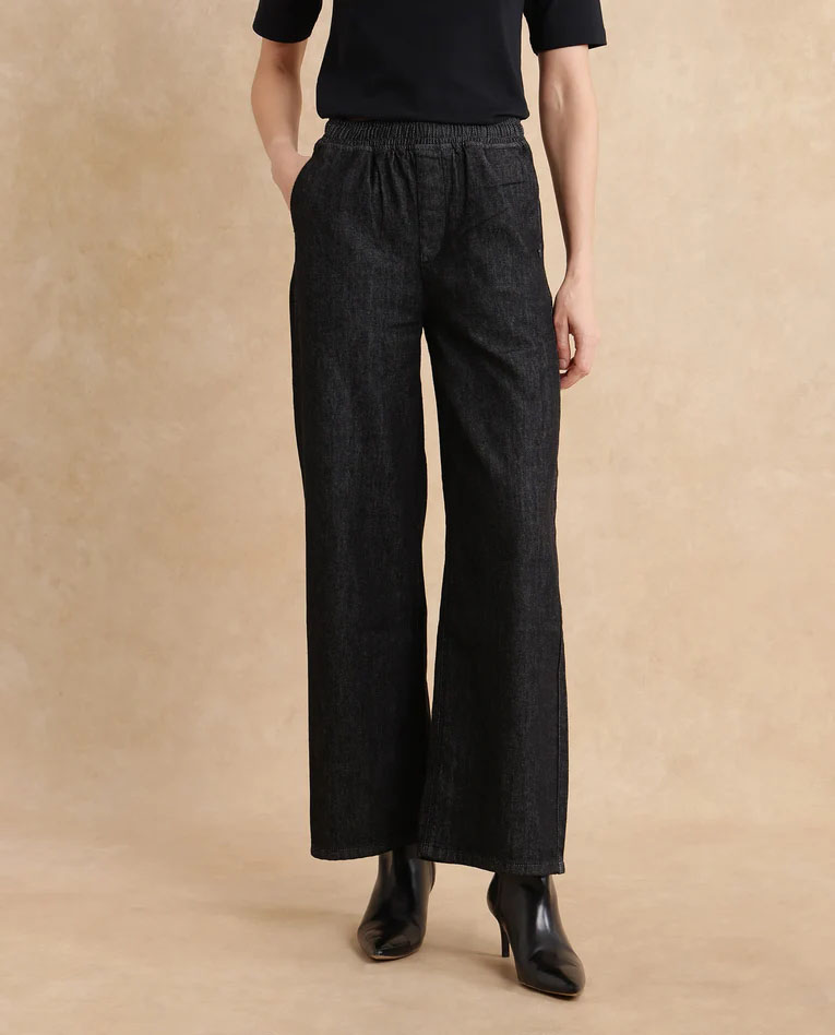 Custom Plain Dyed Lounge Fit Jeans