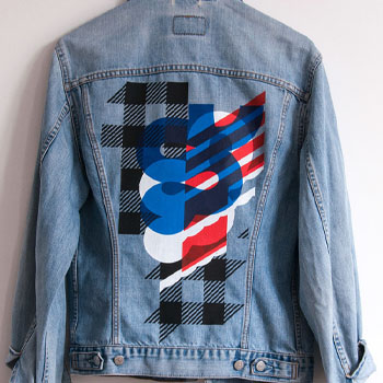 Denim Jacket Printed