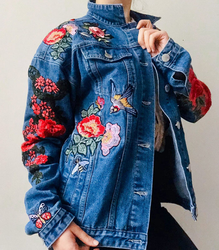 Customization Embroidered denim jacket