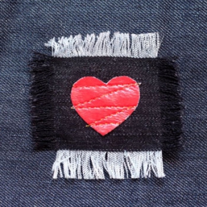 Affixed Cloth Embroidery Denim Clothing