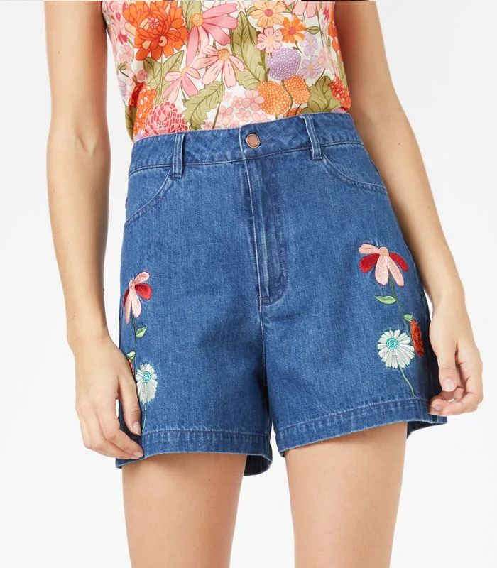 Custom Eden Embroidered Short