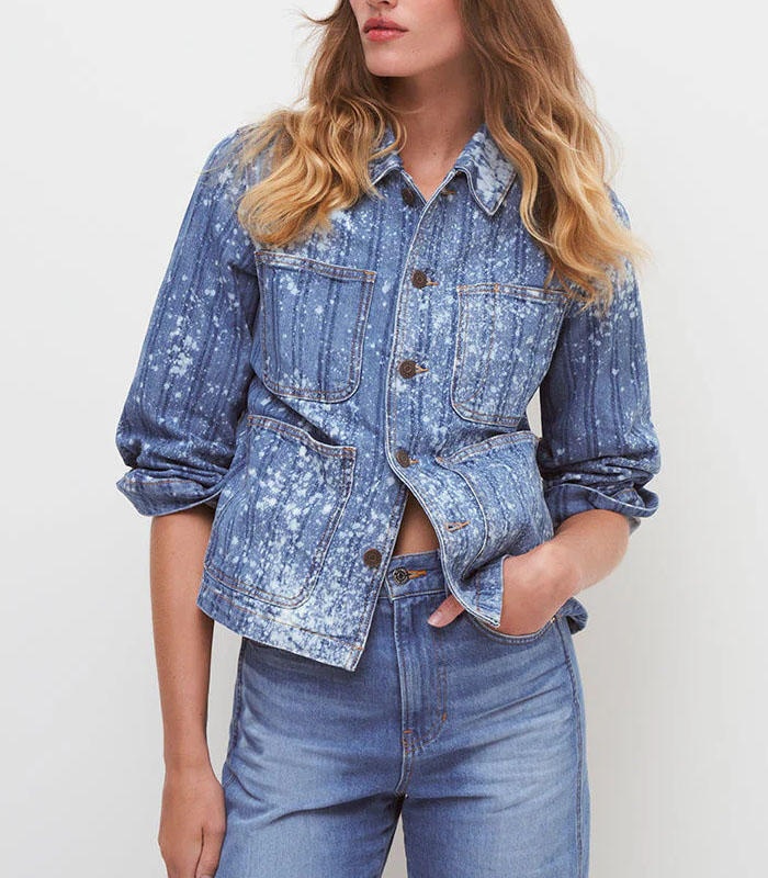 Custom Stone wash denim jacket