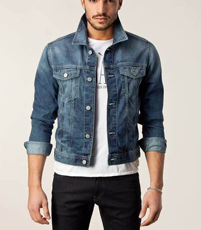Custom Denim Jackets Outfits For Men