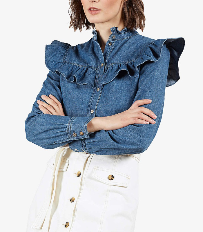 Denim Blouses You'll Want To Wear On Repeat