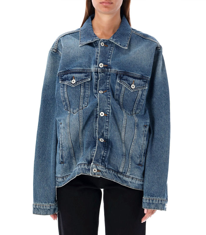 Women's Wire Denim Jacket in Vintage Blue