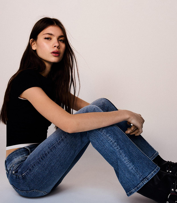 Customized women's high quality skinny sexy jeans