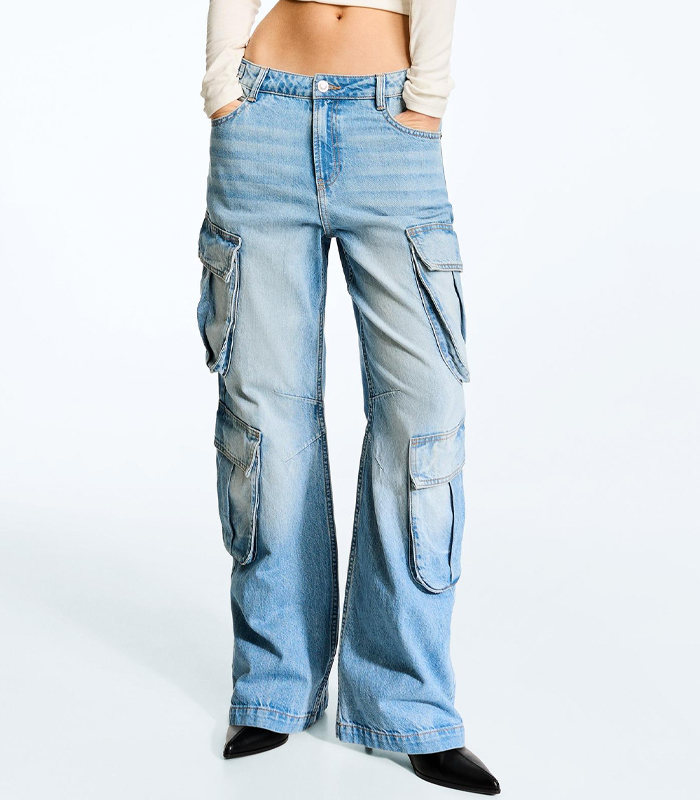 Multi-pocket cargo jeans