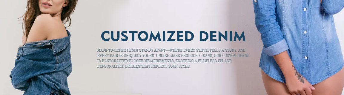 made to order women denim clothing set-1