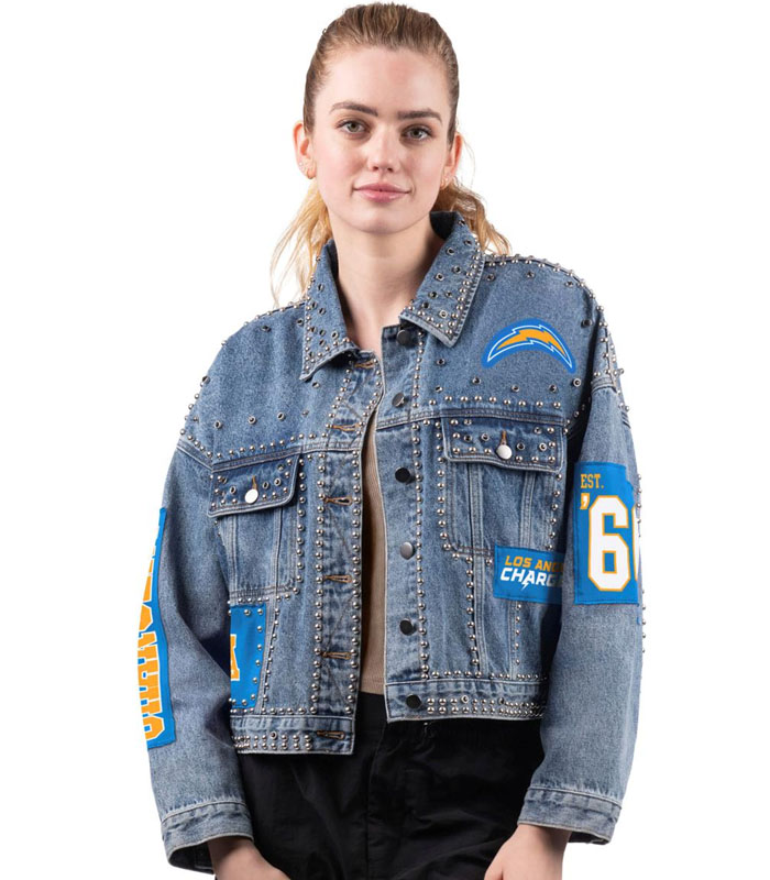 Custom Badges Assorted Patches Jean Jacket