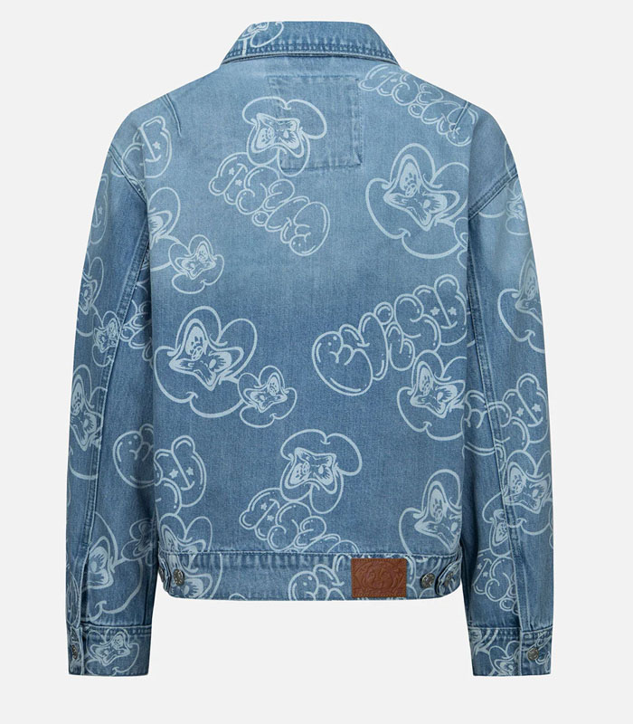 Environmental protection laser engraving denim jacket