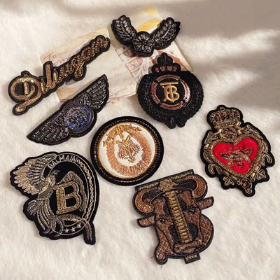 Custom Denim Clothing Emblem Embroidery