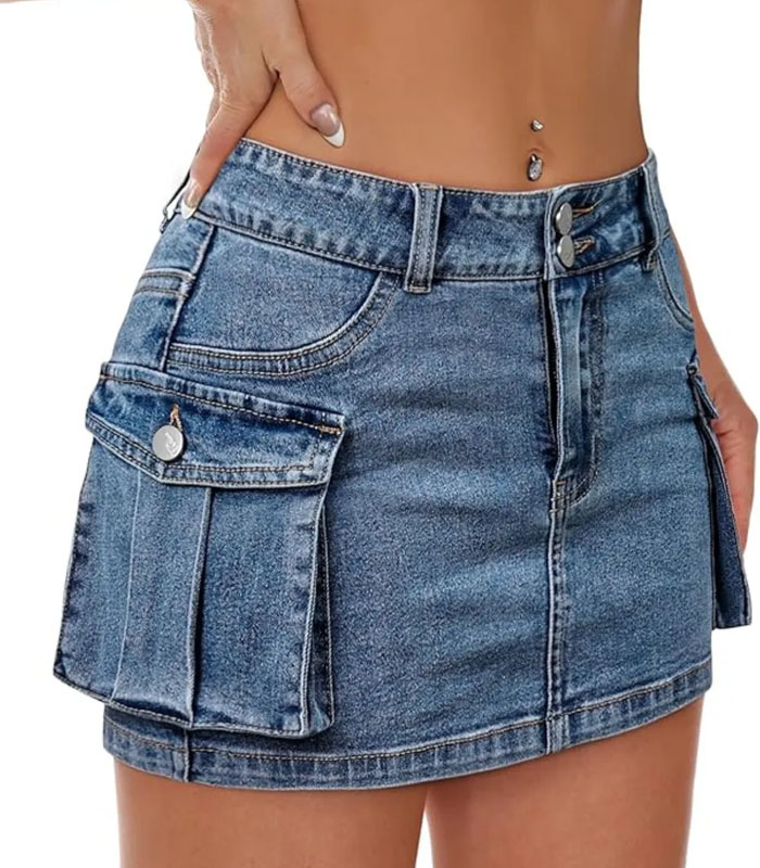 Custom Denim Pocket Skirts to Wear for Spring/Summer