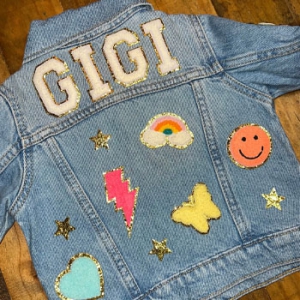 Affixed Cloth Embroidery Denim Clothing