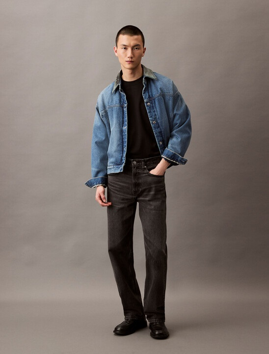 men's denim skin pants