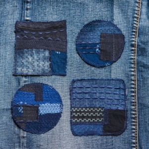 Affixed Cloth Embroidery Denim Clothing