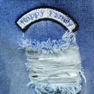 Affixed Cloth Embroidery Denim Clothing