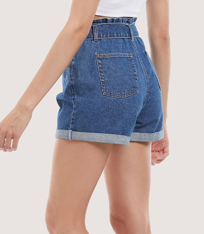Custom Denim shorts with strap