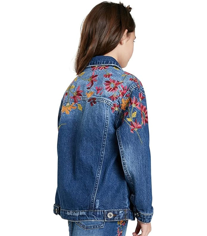 Custom Children Denim Embroidered Jackets