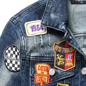 Custom Denim Clothing Fabric Badges