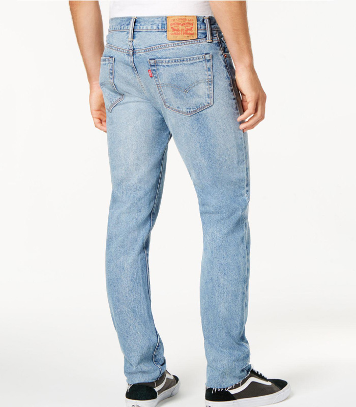Denim Men's Slim-fit Cropped Raw-hem Jeans in Blue for Men