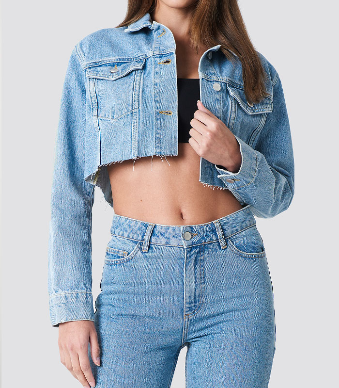 Custom blue jean jacket
