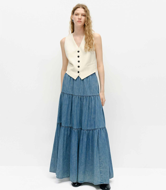 Maxi Denim Skirt