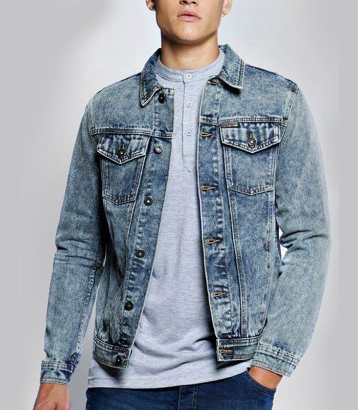 Washed denim jacket