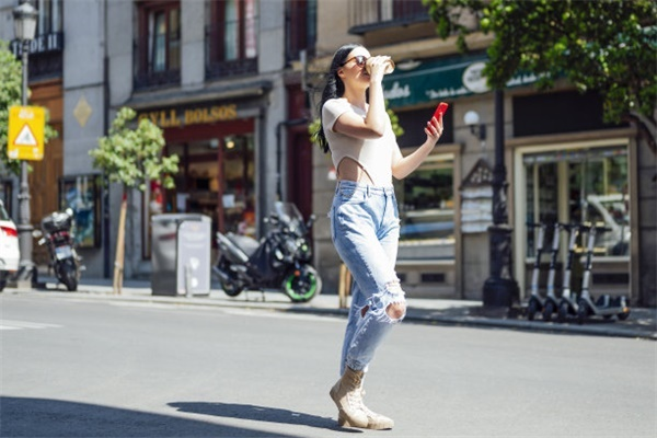 Fourth of July Denim:Star-Spangled Patches & Firework Fading