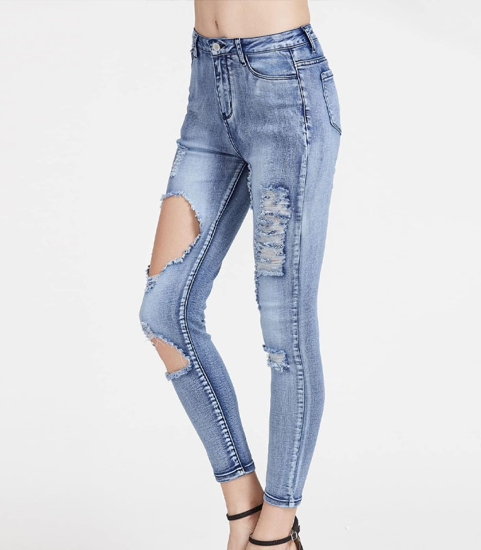 Custom bleach jeans