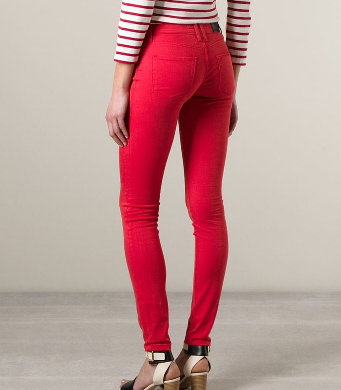 Custom red jeans