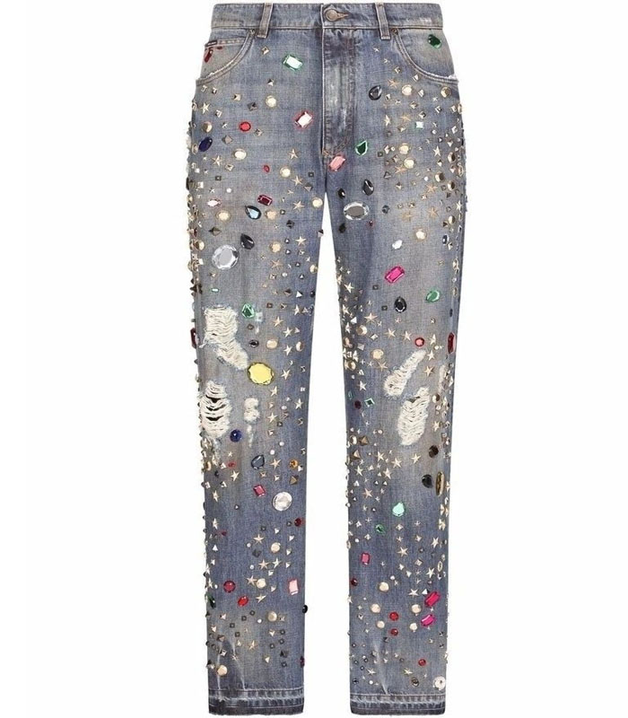 diamond stamping jeans