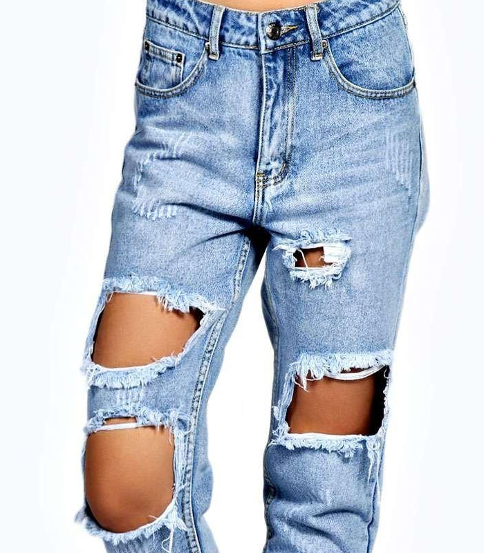 ripped custom jeans