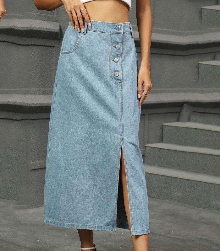 A-Line Denim Skirt