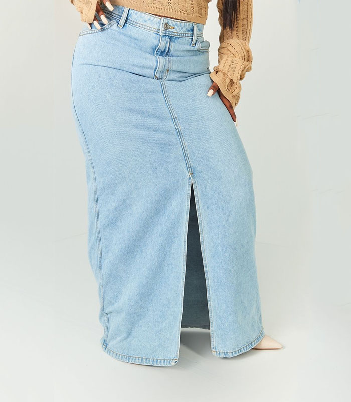 denim skirt for women plus size