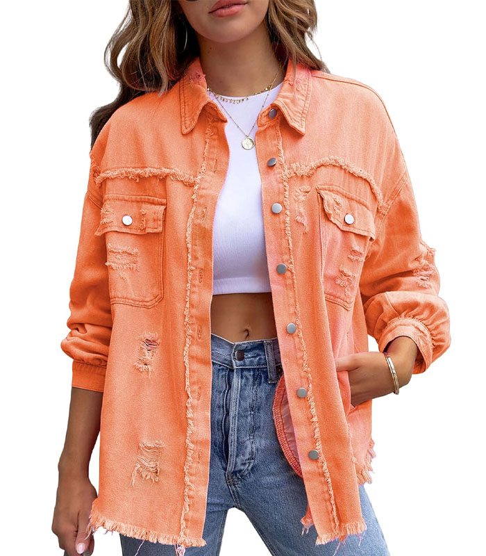 yellow denim jacket