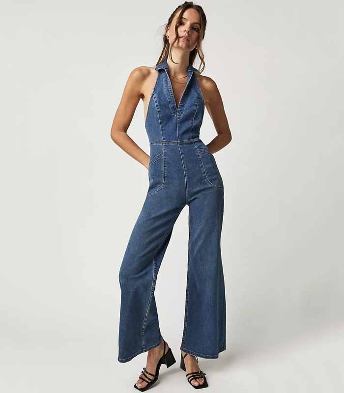 Wild Halter-Neck Women's Jumpsuit