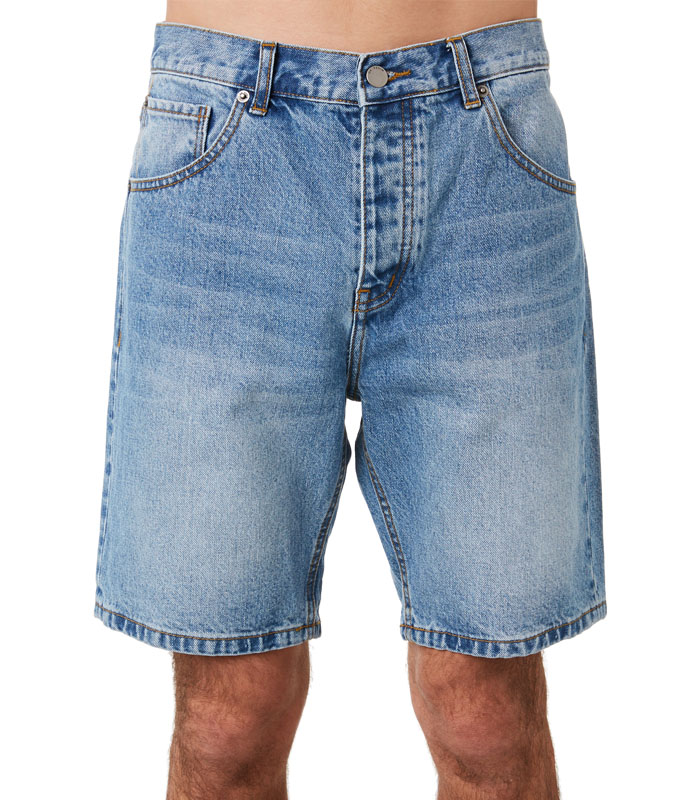 Men denim shorts
