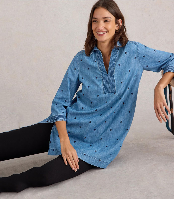 Denim tunic