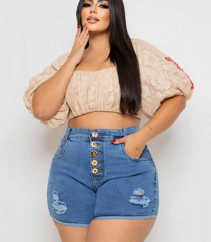Short jeans Plus Size for women