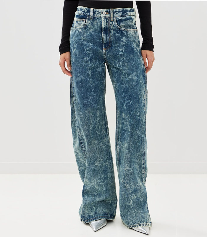 Fashion-Forward Crinkle Wash Jeans