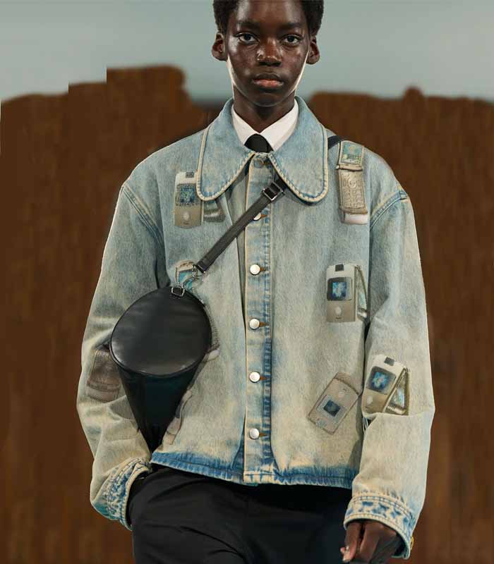 Men’s  jackets Trends 2025- Graphic Prints, Patchwork, Dark Wash, & More
