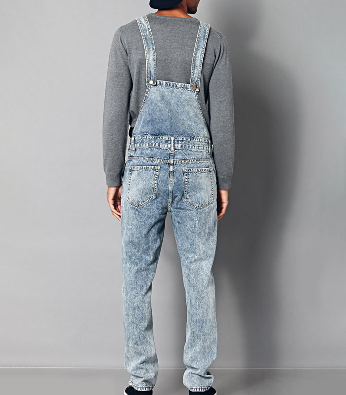 Classic Denim Overalls in dusty blue  for Men