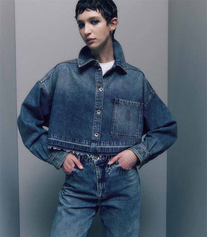 Minimalist Denim Jacket for Women